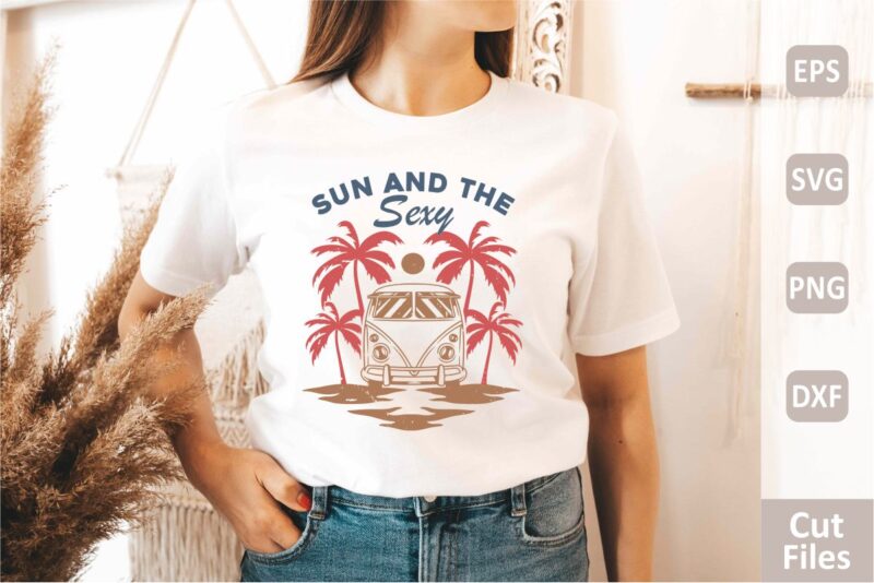 vintage beach t shirt design