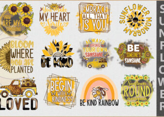 Sunflower Submission t shirt template vector