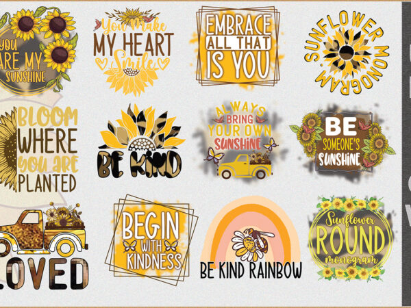 Sunflower submission t shirt template vector