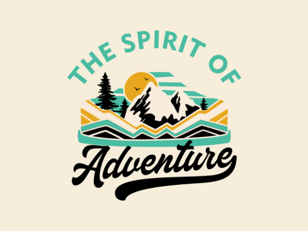 The spirit of adventure t shirt designs for sale