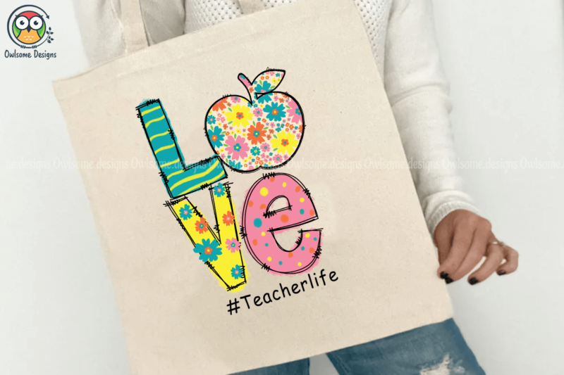 Love teacher t-shirt design