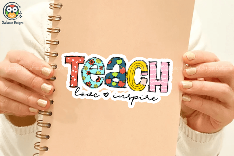 Teacher love inspire t-shirt design