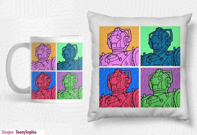 Cyberman Doctor Who – Andy Warhol Style