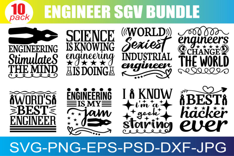 Engineering SVG Bundle, SVG Files for Cr Graphic