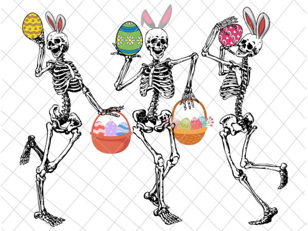 Easter dancing skeleton svg, dancer bunny ears funny easter day svg, skeleton easter day svg, funny easter day svg vector clipart