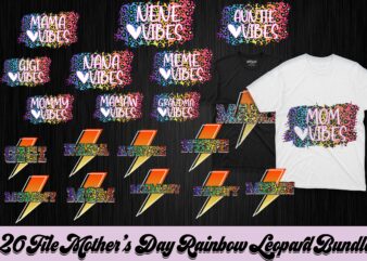 Mama Vibes Bundle SVG PNG, Mothers Day Tshirt Design