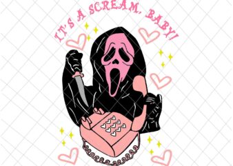 It’s a scream baby Svg, Ghostface Calling Svg, Funny Halloween Quote Svg, Halloween Svg