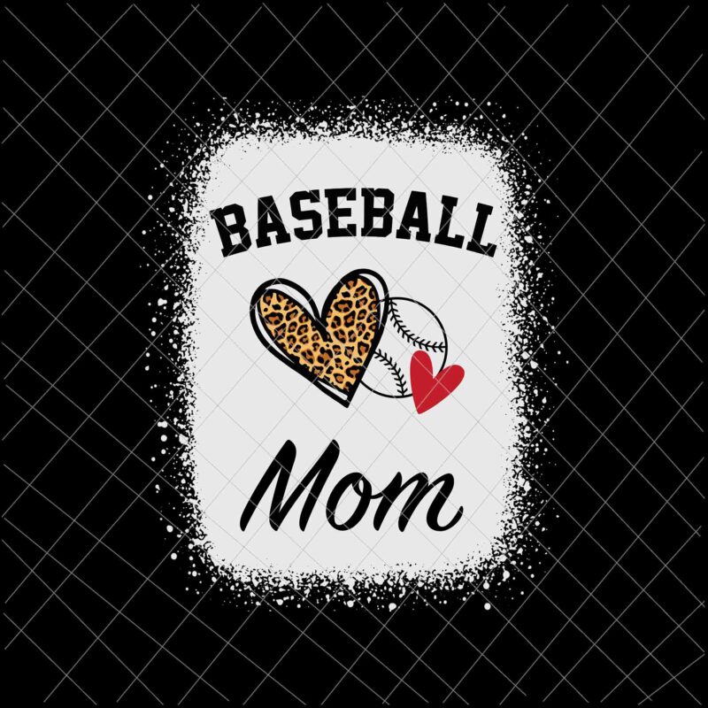 Baseball Mom Svg, Leopard Heart Svg, Mom baseball svg, womens dy Sister life softball baseball svg, mother’s day svg, messy bun svg, mom softball baseball svg