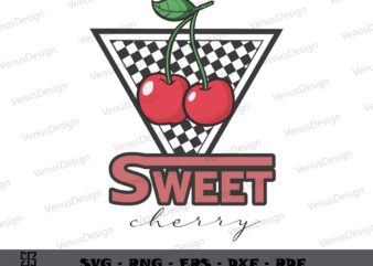 Sweet Cherry Chess Board SVG Clipart, Trending Tee Design