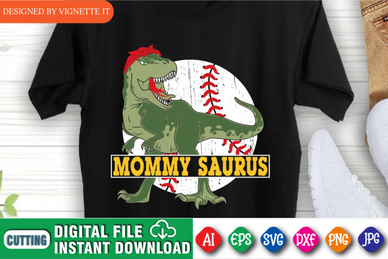 Mommy Saurus Shirt, Base Ball Shirt, T Rex Shirt, Mom Saurus, Mommy Shirt, Mom T Rex, Mother's Day Vintage Shirt, Mom Vintage Shirt, Mother's Day T Rex silhouette Base Ball