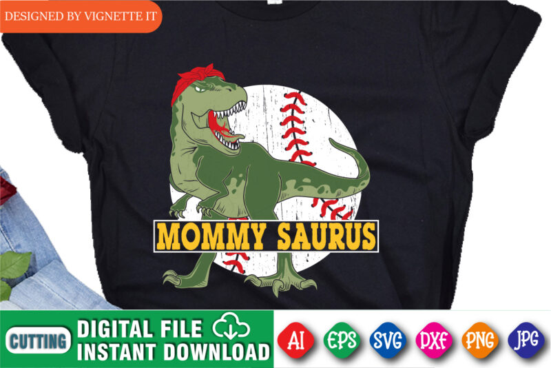 Mommy Saurus Shirt, Base Ball Shirt, T Rex Shirt, Mom Saurus, Mommy Shirt, Mom T Rex, Mother's Day Vintage Shirt, Mom Vintage Shirt, Mother's Day T Rex silhouette Base Ball