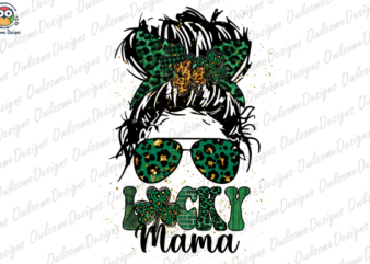 Lucky mama t-shirt design