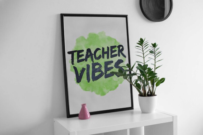 Teacher Vibes Teachers Day Tshirt Design