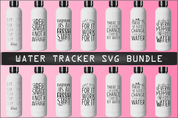 Water tracker svg bundle t shirt design for sale