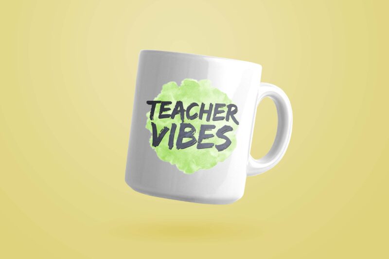 Teacher Vibes Teachers Day Tshirt Design