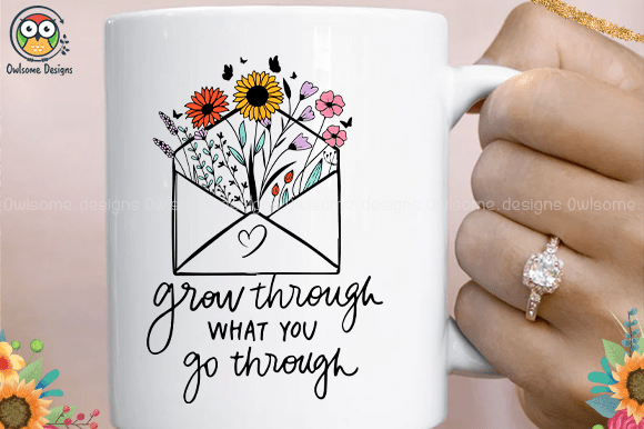 Grow through what you go through t-shirt design