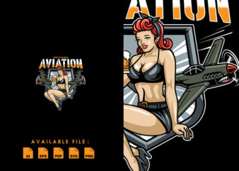 Aviation Club Beer Tshirt Design