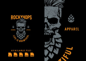 Rocky Hops Tshirt Design