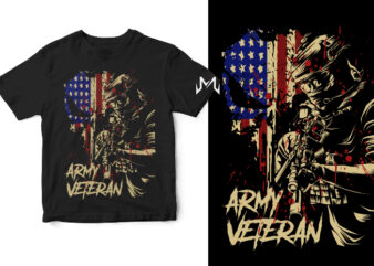 veteran army (american police) t shirt vector art