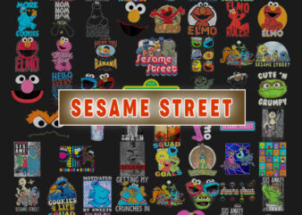 Sesame street png, elmo png, sesame street, cookie monster png, elmo birthday png, sesame png, sesame cut file, sesame clipart t shirt template vector
