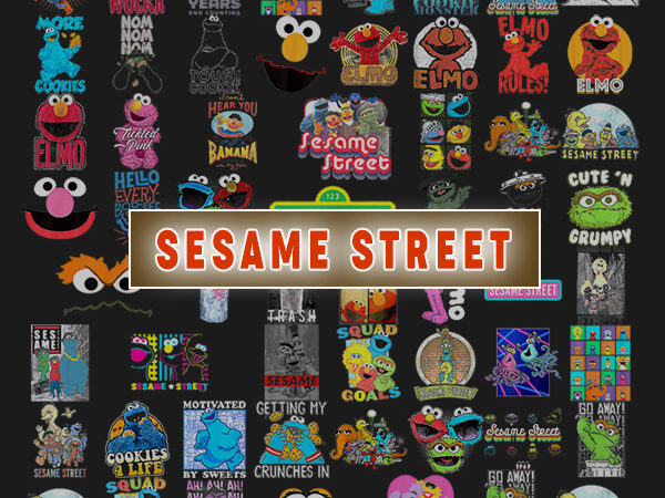 Sesame street png, elmo png, sesame street, cookie monster png, elmo birthday png, sesame png, sesame cut file, sesame clipart t shirt template vector