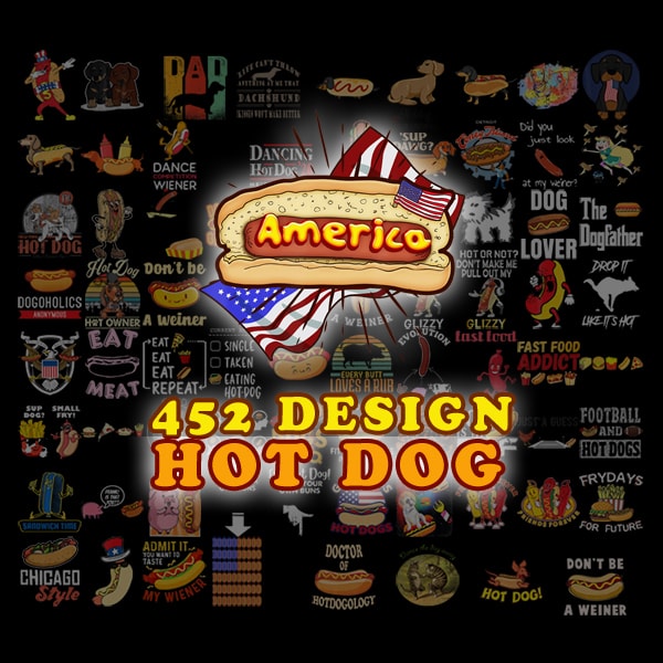 Hot Dog PNG, American Hot Dog, USA FOOD Watercolor png, 4th July sublimation- File only digital download