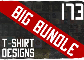 173 t-shirt designs BUNDLE