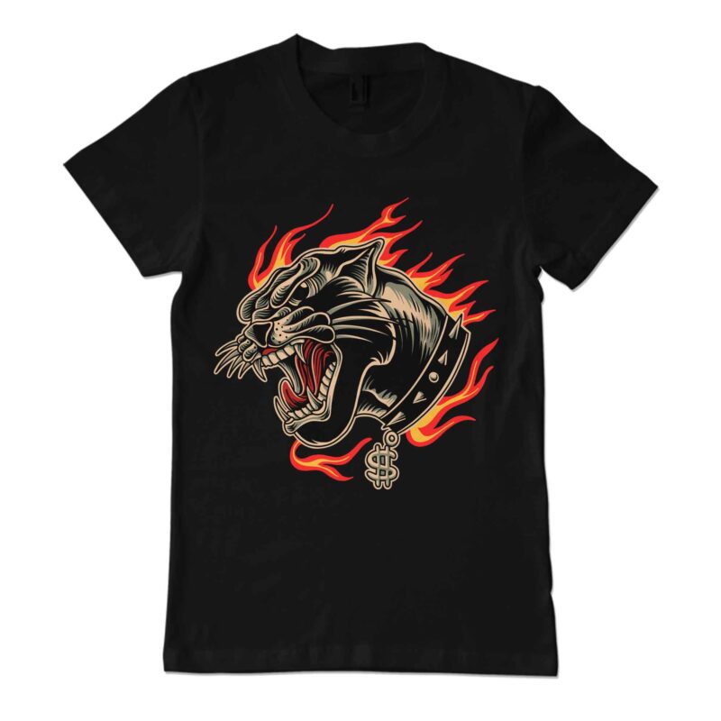 Black panther t-shirt template
