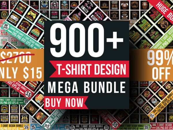 T-shirt design mega bundle