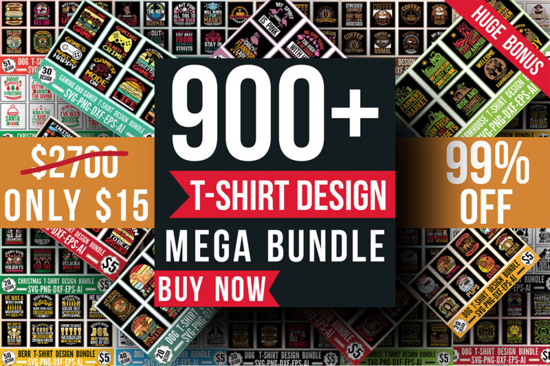 T-Shirt Design Mega Bundle