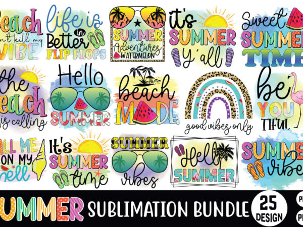 Bundle 25 summer sublimation designs