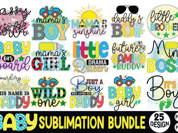 Baby sublimation bundle png t shirt template