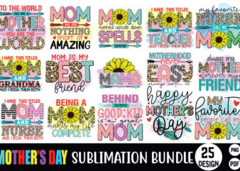 Mother's day t shirt bundle