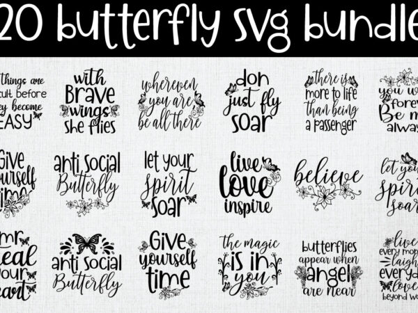 Butterfly svg bundle t shirt template