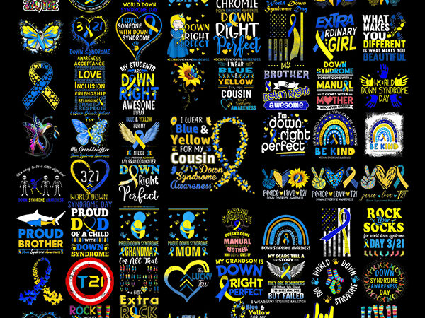 56 down syndrome bundle png ,down syndrome awareness png , blue yellow ribbon, world down syndrome day t21 png, cancer ribbon png