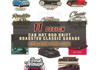 Car hot rod drift roadster classic garage - svg file - digital file, svg png cdr eps clip art silhouette designs, digital download
