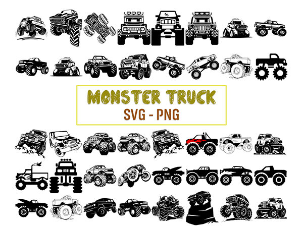 Svg monster truck svg, truck svg, off road png, vehicle car vinyl cricut cut file vector, vinyl file for silhouette png svg instant digital download. png
