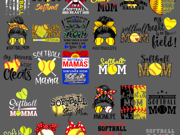 Combo 27 png | softball mom sublimation design downloads funny mom bun hair sunglasses headband mom life png – commercial use , digital