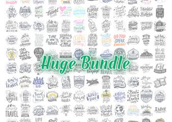 Huge Bundle +150 Cut File SVG,PNG, travel lettering Adventure time, Love to travel, camping, photography, Hello summer, beach SVG