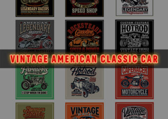 Car hot rod drift roadster vintage american classic car posters - digital file, svg cdr eps clip art silhouette designs, digital download