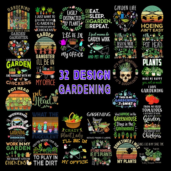 Gardening Sublimation Bundle Gardening Png Digital Graphics Instant Download For Commercial Use
