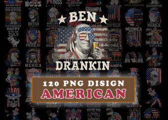 120 Design – 4th Of July PNG Bundle, Clip art, Independence Day, Patriotic png, 120 file American Bundle PNG
