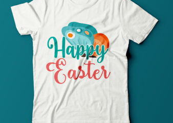 Happy Easter Vector T Shirt Design On Sale
