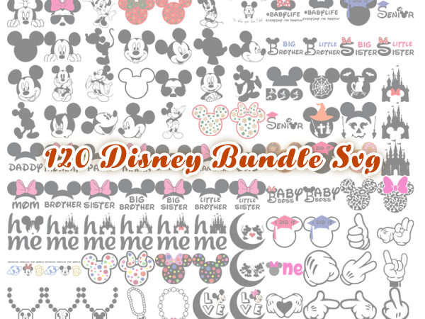 120 disney bundle svg mickey mouse svg minnie mouse svg disney halloween svg disney couple svg mickey minnie head svg disney svg
