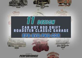 Car hot rod drift roadster classic garage – svg file – Digital file, SVG PNG Cdr EPS clip art silhouette designs, digital download Svg