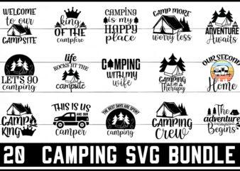 Camping svg bundle graphic t shirt