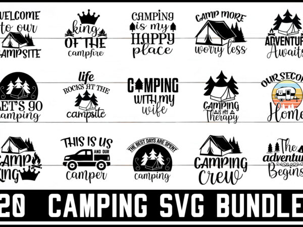 Camping svg bundle graphic t shirt