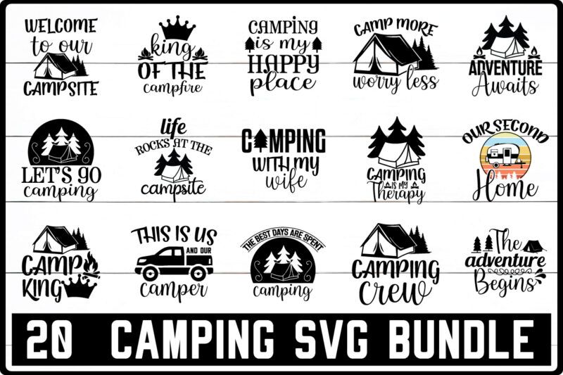 Camping svg bundle graphic t shirt