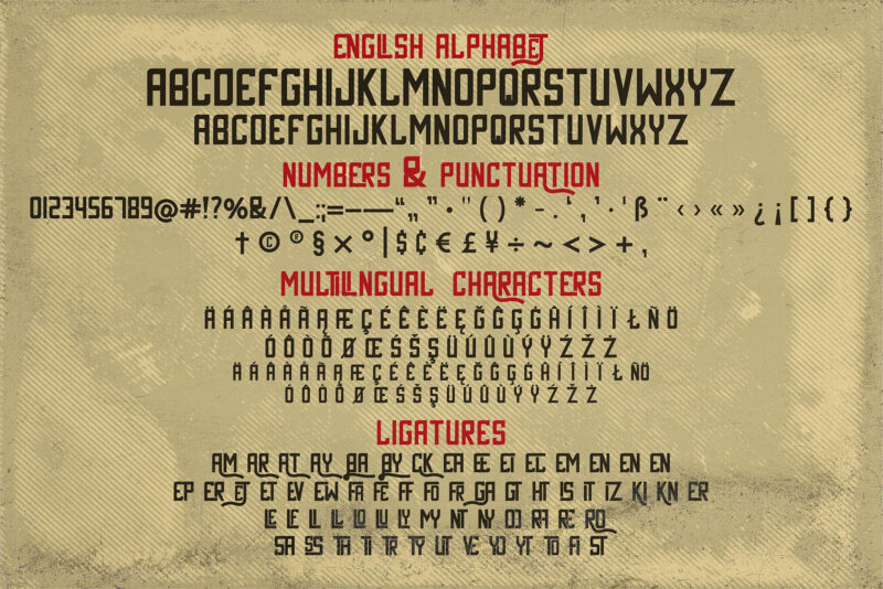 Competition family font