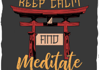 Torii japanese gate with a phrase t shirt designs for sale